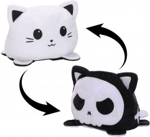 Pehmolelu: Reversible Cat Plush and fidget toys (Skeleton)