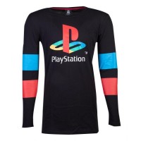 Pitkhihainen: Playstation -  Logo & Arms Striped (XL)