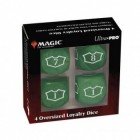 Magic the Gathering: Loyalty Dice Set - Forest (4kpl)