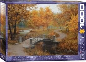 Palapeli: Eugene Lushpin- Autumn in an Old Park (1000)