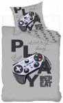 Pussilakanasetti: Gamer - Eat Sleep Play Repeat (140x200cm)