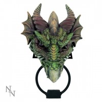 Kryst Gothic Green Dragon Door Knocker (23.1cm)