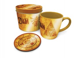 Lahjasetti: The Legend Of Zelda - Golden Triforce Tin (Muki ja Lasinalunen)