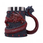 Tuoppi: Dragon Coil Tankard Red (16cm)