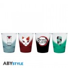 Lasi: Demon Slayer - Symbols Shot Glasses (4kpl)