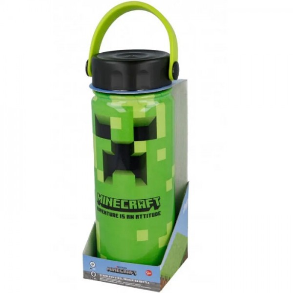 Minecraft: Stainless Water Bottle - 580ml