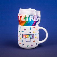 Lahjasetti: Tetris - Mug & Socks (Sukat+Muki)