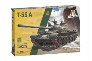 Pienoismalli: Italeri: T-55 A Medium Battle Tank (1:72)