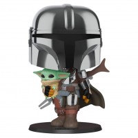 Funko Pop! Vinyl: Star Wars Mandalorian with Yoda Child 25cm (No.380)