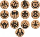 Lasinalunen: Lynx - RPG Class & DM Coaster Set (13kpl)