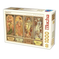 Palapeli: Mucha - 4 Seasons (1000pcs)