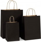 Gift bag: Black (Medium, 21 x 27 cm)