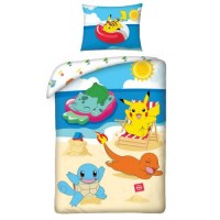 Pussilakanasetti: Pokemon - Beach Day Single Duvet Set (140x200cm)