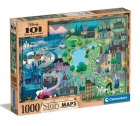 Palapeli: Disney Story Maps - 101 Dalmatians (1000)