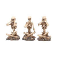 Nemesis Now: See No, Hear No, Speak No Skeletons Set of 3 (8.5cm)