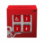 Dungeons & Dragons: Heavy Metal - Red And White D6 Dice Set
