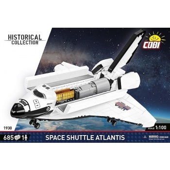 Pienoismalli: Space Shuttle Atlantis (1:100)  - Pienoismallit +  miniatyyrit - Puolenkuun Pelit pelikauppa