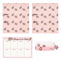 Kirjoitustarvikesetti: Pusheen - Rose Collection Stationery Set