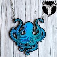 Kaulakoru: Octopus Aqua Necklace (7.5cm) (Niramuchu)