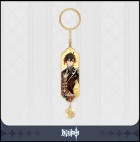 Avaimenper: Genshin Impact - Zhongli Character Drawing Card Metal Keychain