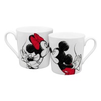 Muki: Disney - Mickey Kiss Sketch (350ml)