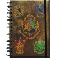 Muistikirja: Harry Potter - Hogwart\'s Crests (A5)