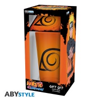 Lasi: Naruto Shippuden - Glass + Coaster (400ml)