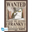 Juliste: One Piece  - Wanted Franky (52x38cm)