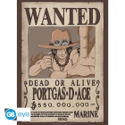 Juliste: One Piece  - Wanted Ace (52x38cm)