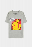 T-Paita: Pokemon - Pika Pikachu (Grey, Men\'s Short Sleeved) (XL)