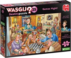 Palapeli: Wasgij Destiny 25 - Games Night! (1000)