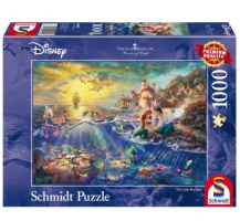 Palapeli: Kinkade Disney - The Little Mermaid Ariel (1000)