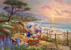 Palapeli: Kinkade Disney - Donald & Daisy A Duck Day Afternoon (1000)