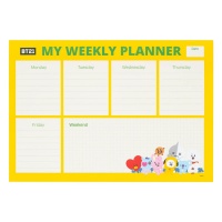 Muistikirja: BT21 Line Friends - Weekly Planner