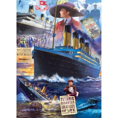 Palapeli: Titanic Collage (1000)  - Lautapelit - Puolenkuun Pelit  pelikauppa