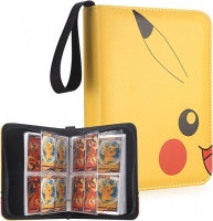 Korttikansio: Pokemon korteille - Yellow Face Smiling (4-Pocket)