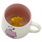 Muki: Snoopy - Pink Kennel 3D Figure Ceramic Mug (355ml)