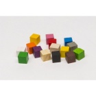 Wooden cube 8mm Blue (25)