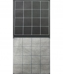Reversible Megamat Black/Grey (1'' squares) 34.5"X48"