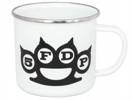 Muki: Five Finger Death Punch - White Logo, Enamel (500ml)