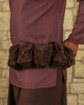 LARP Varustus: Rickar bag belt (ruskea)
