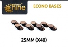 GF9 Econo Bases 25mm round (x40)