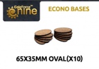 GF9 Econo Bases 60x35mm Oval (x10)