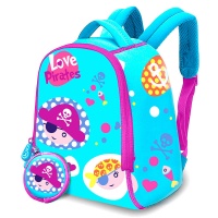 Reppu: Love Pirates - Backpack + Purse Neoprene (25cm)