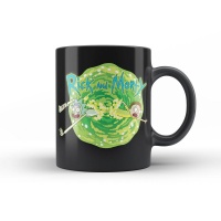 Muki: Rick & Morty - Black Mug Logo