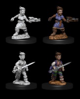 Pathfinder Deep Cuts Unpainted Miniatures: Halfling Rogue Female (2)