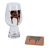 Lasi: Harry Potter - Leaky Cauldron, Glass And Coaster (550ml)