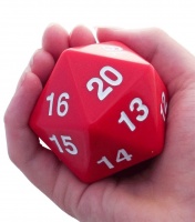 Jumbo D20 - Red (55mm)