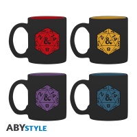 Muki: Dungeons & Dragons - D20 Espresso Mugs (4 kpl)