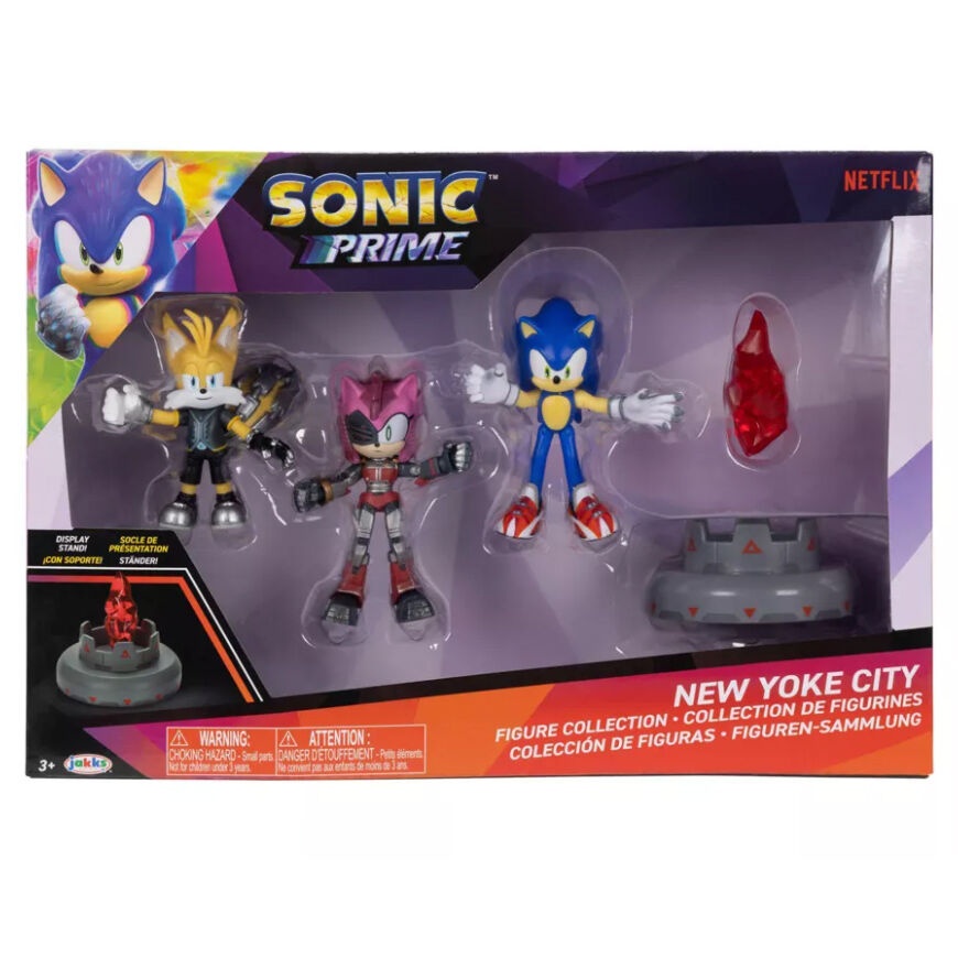 Sonic The Hedgehog Sonic Prime SONIC Action Figure Toy 3” PMI New Yoke City
